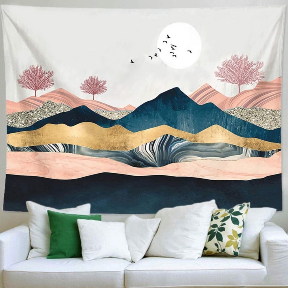 Aesthetic Mountain Sunset Wall Hanging Tapestry